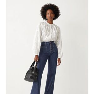 & Other Stories Band Collar Blouse